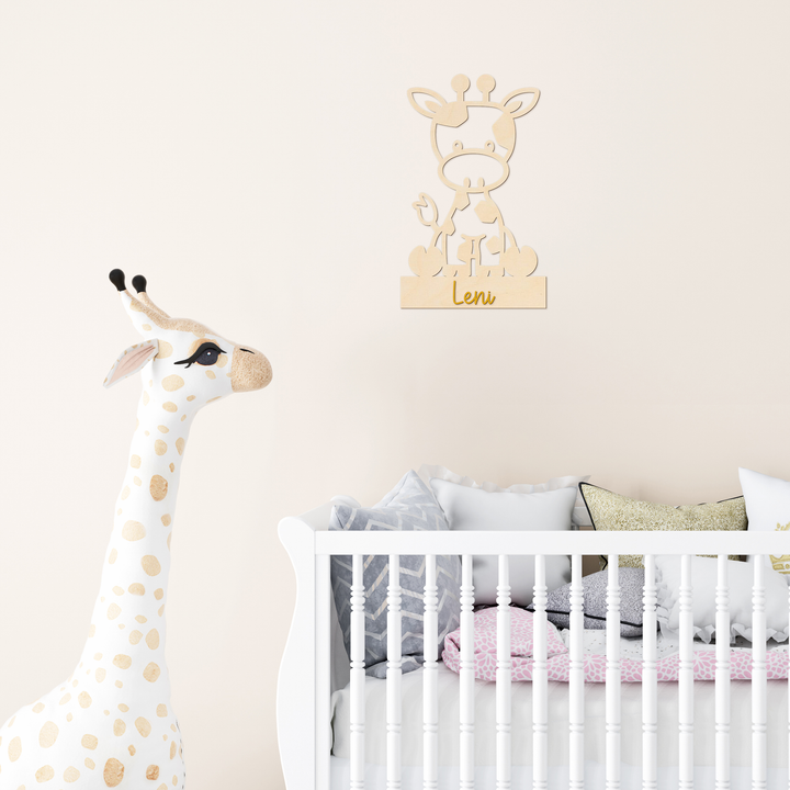 Sitzende Giraffe